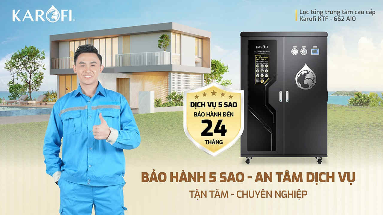 Máy lọc nước tổng đầu nguồn Karofi KTF- 662